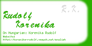 rudolf korenika business card